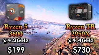 Ryzen 5 3600 vs Ryzen ThreadRipper 2950X | Radeon RX 5700 8GB | 1080p 1440p Benchmark Test