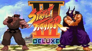 STREET FIGHTER III DELUXE 【MUGEN】  - PC LONGPLAY - Evil Ryu (SF3) [NO DEATH RUN] (FULL GAMEPLAY)