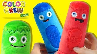 Coloring Time | Learning Colors with Color Crew LIVE Plush Kids Toys | Colors for Kids on BabyFirst