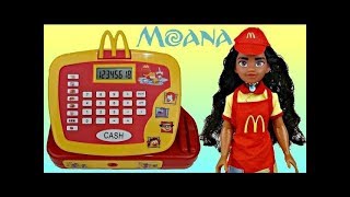 MOANA Mcdonald's Cash Register with Happy Meal Toy Surprises