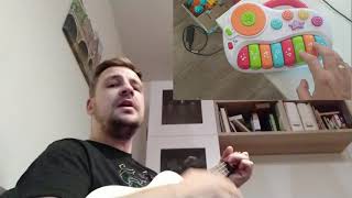 Shape of you ukulele & toy piano cover. Кавер на укулеле и игрушечном пианино
