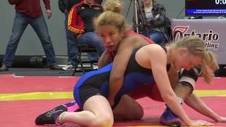 2018 Guelph Open WW53kg Tina Mclaren (Brock) vs Hannah Little (Guelph)
