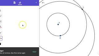 Using the SLIDER & CIRCLE WITH CENTER AND RADIUS Tools: GeoGebra Beginner Exercise 13