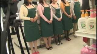 セクシー熟女(パートのおばさん)の撮影現場に潜入！