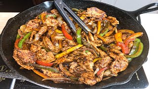 EASY SKILLET CHICKEN FAJITA RECIPE MY WAY | COOK WITH ME