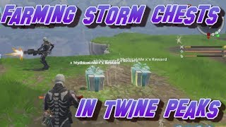 Fortnite S.T.W Farming storm chests in Twine Peaks