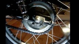 Регулировка натяжения цепи на мотоцикле M1NSK C4 125