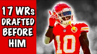 Who Were The 17 Wide Receivers Drafted Before Tyreek Hill? Where Are They Now?