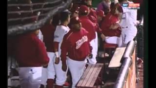 HomeRun de Campo de Carlos Figueroa de Diablos Rojos del Mexico 12-08-2014