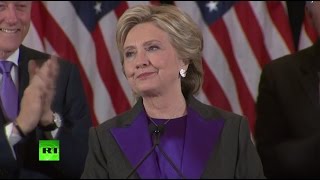 Hillary Clinton’s Elections 2016 concession speech from New York (FULL, streamed live)