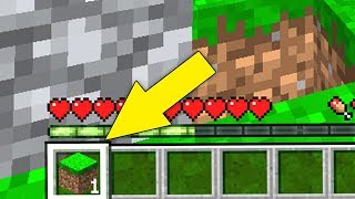 TEK BLOKLA HAYATTA KALMAK?! (Minecraft)