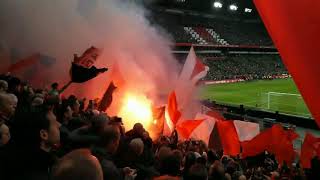 Ajax v. Feyenoord 2:0 fans highlights 2018