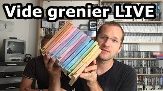 Vide grenier LIVE retrogaming jeux video du 27 et 28 aout