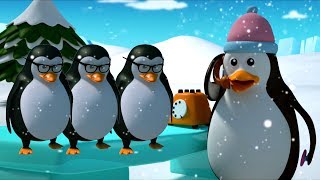 Пять маленьких пингвинов | Детские рифмы | Дети видео | Five Little Penguins Song | Children Rhyme