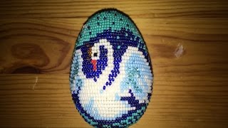 (42)Бисероплетение.Яйцо "Царевна лебедь".Мастер-Класс.