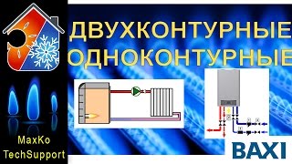 Одноконтурный, двухконтурный газовый котел, бойлер косвенного нагрева