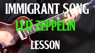 how to play "Immigrant Song" on guitar by Led Zeppelin electric guitar lesson tutorial