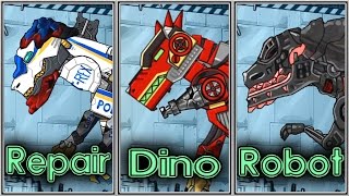 Repair Dino Robot Corps - Terminator T-REX - T-REX Cops - Spinosaurus - Full Game Play
