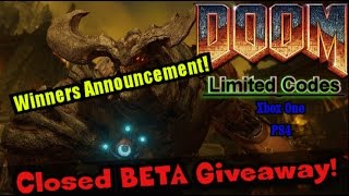 DOOM: Sly Nation's BETA Code Giveaway-Winners Announcement!