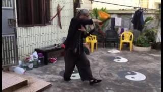 Daniel Mitel: Master Zhang practicing with Dadao Bagua Great Sword from Qing Dynasty