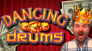 I FOUND DANCING DRUMS IN THE HIGH LIMIT ROOM! YES!!! Slot Machine Bonuses and LIVE PLAY