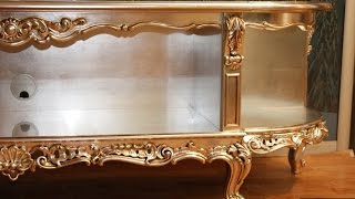 Золочение мебели поталью. Троша Студио. www.trosha.com.ua