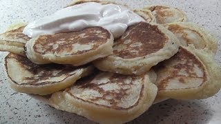 Пышные оладьи из творога без дрожжей