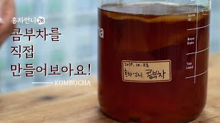 [홍차언니] 콤부차 만들기 feat.스코비 #한국티소믈리에연구원TV