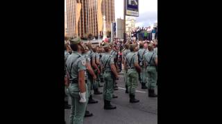 Credo legionario. Legión española. Madrid. 12 de octubre de 2014. Plaza de Colón.