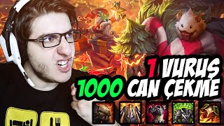 TEK VURUŞ 1000 CAN LOL URF OP MAOKAI