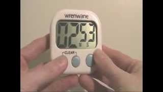 Kitchen Timer - Digital with Large Digits, Magnetic Backing