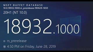 windows 10 18932 Latest Insider Preview