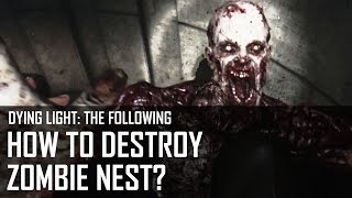 Dying Light: The Following - how to destroy zombie nest? (Voliatile Nest / Hive)