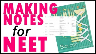 BEST Way To Write Notes From Ncert TextBook FOR NEET| Biology Bytes | How To Study Biology For NEET