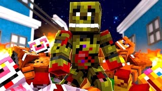 Five Nights At Freddy's Scrappy - ZOMBIE SPRINGTRAP! (Night 3) | Minecraft Roleplay