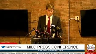 Milo Yiannopoulos FULL Press Conference 2/21/17
