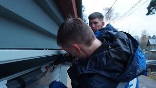 Монтаж рулонных ворот