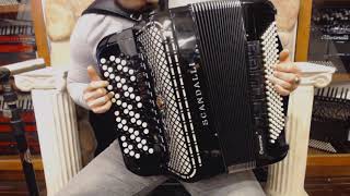 SCANCROMOBALK - Black Scandalli Cromo Balkan Chromatic Button Accordion $10999