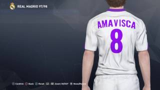 J. Amavisca PES 2017 face & stats  (Real Madrid 97/98)