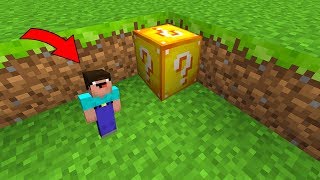 НУБ В 1 БЛОК СЛОМАЛ ЛАКИ БЛОК В МАЙНКРАФТ ! НУБИК И ТРОЛЛИНГ ЛОВУШКА MINECRAFT Мультик