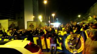 צעדת אוהדי מכבי ת''א נגד רמה"ש | מח' 19 עונת 13/14 25/1/2014