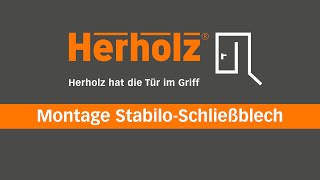 How to: Schließblech einbauen | Montage eines Stabilo Schließblechs
