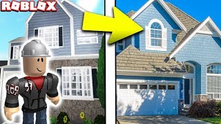 BUILDING A HOUSE in REAL LIFE (Roblox Building Simulator)