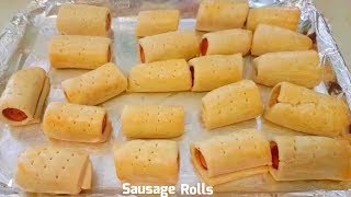 Simple SAUSAGE ROLLS Recipe / Ghana Party sausage rolls