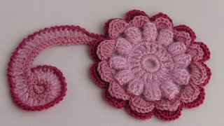 Мотив для ирландского кружева.Урок вязания крючком.Motive for Irish lace.