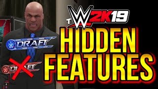 WWE 2K19 - HIDDEN FEATURES! (Drafted!, BLACKOUT Arena & More YOU MIGHT NOT KNOW)