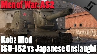 ISU-152 vs Japanese Onslaught - Men of War: Assault Squad 2 - Robz Mod Skirmish/COOP Gameplay