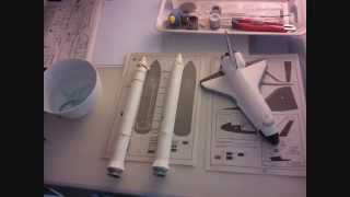 Revell 1/144 Model Space Shuttle - time lapse build 2014/15