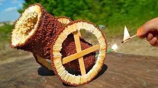 ПОДЖЁГ ПУШКУ ИЗ 10,000 СПИЧЕК ЦЕПНАЯ РЕАКЦИЯ | 10,000 Matches Chain Reaction Domino effect