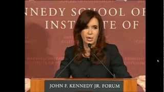 Cristina Fernández de Kirchner: "Esas cosas son para La Matanza, pero no para Harvard"